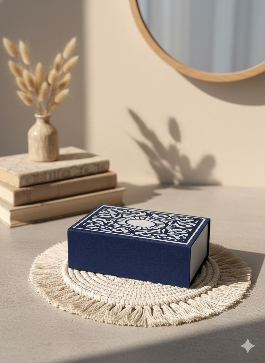 Royal Blue Lazer Box